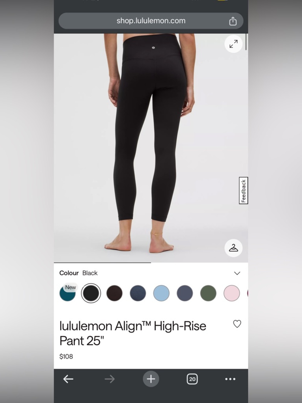 lululemon Align™ High-Rise Pant 25"
